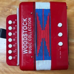 Woodstock Music Collection Red and Blue Kids Accordion